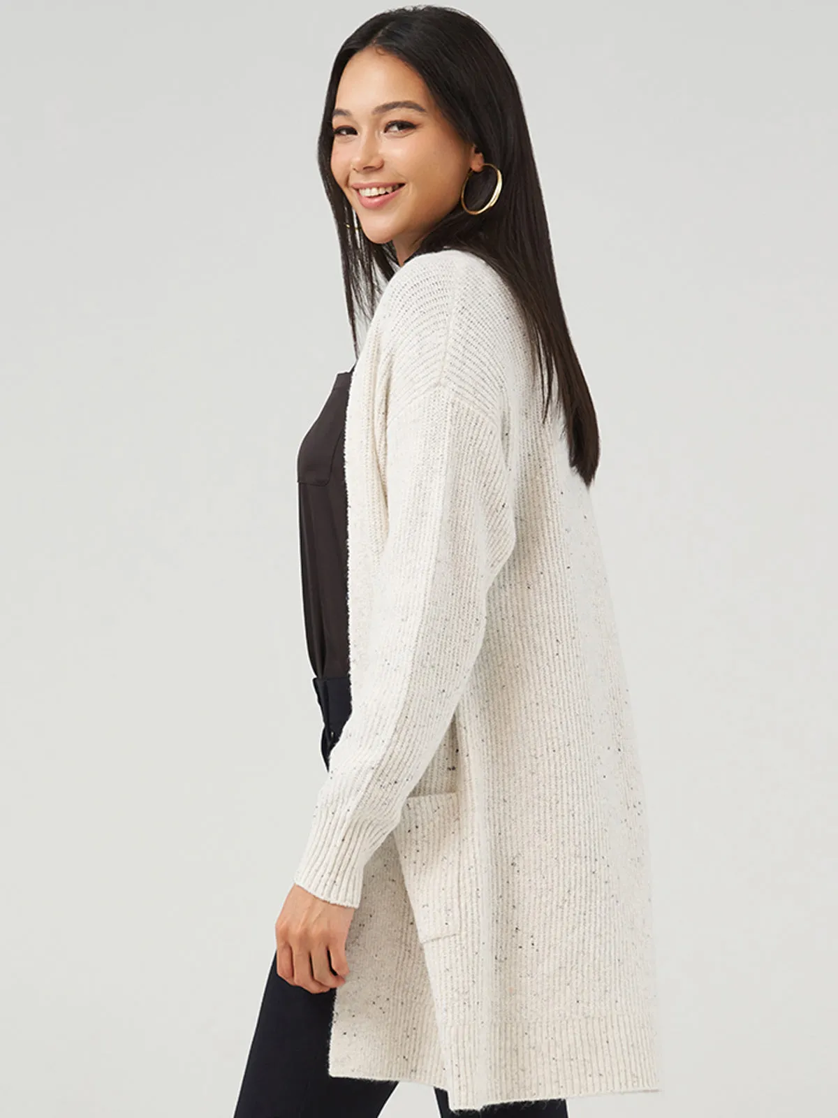 Fleck Rib Cardigan sold by 89th & Madison product image thumbnail 4