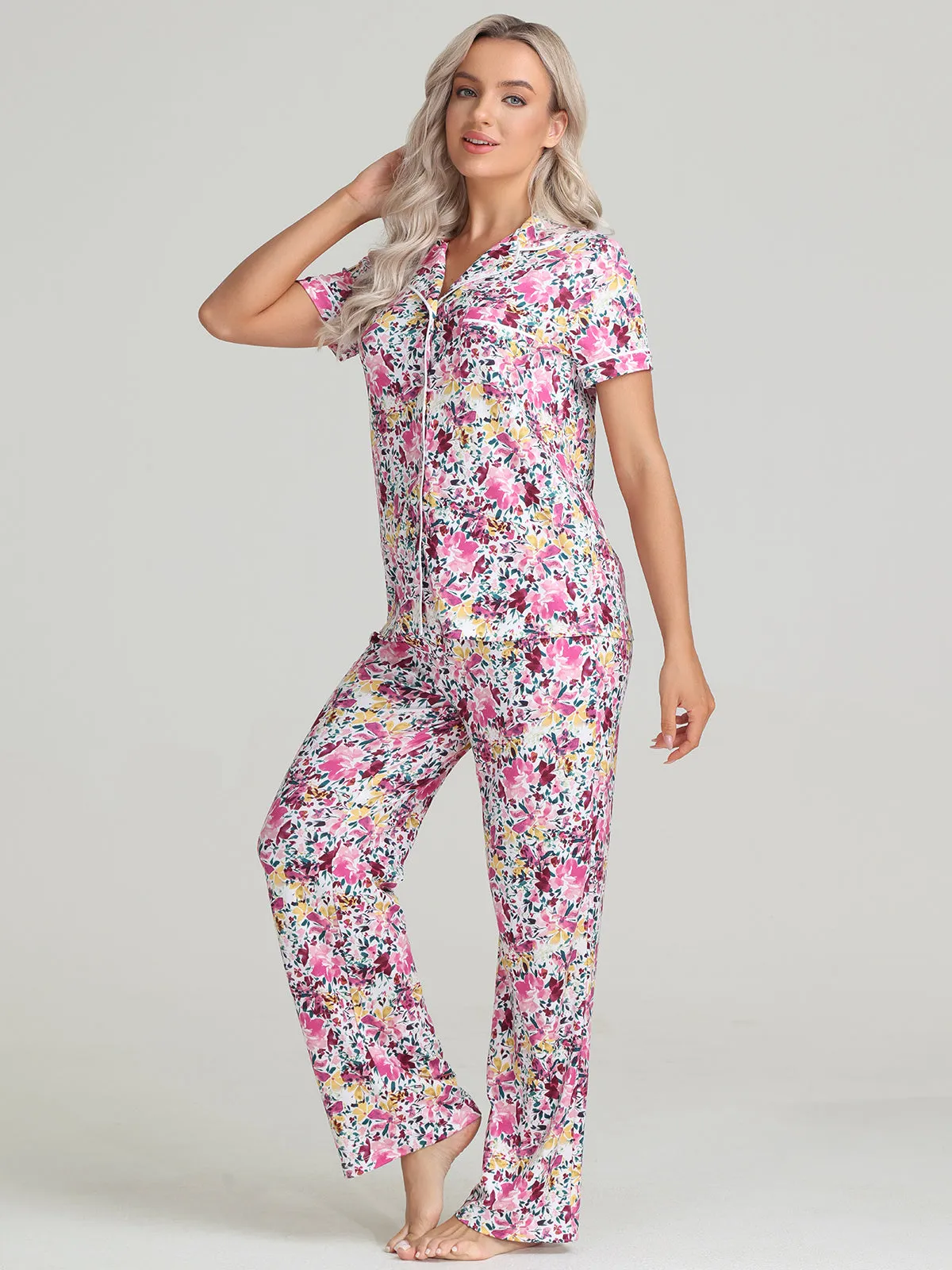 Floral Pajamas Set sold by 89th & Madison