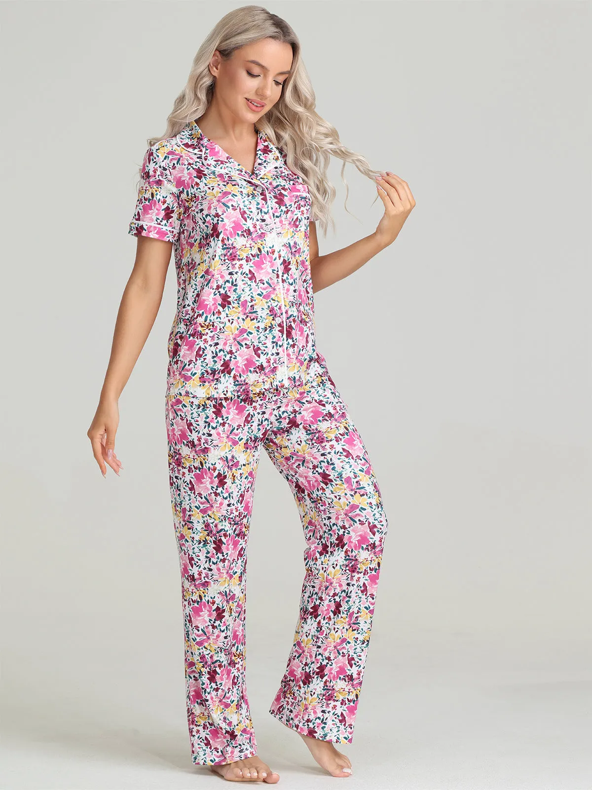 Floral Pajamas Set sold by 89th & Madison product image thumbnail 2