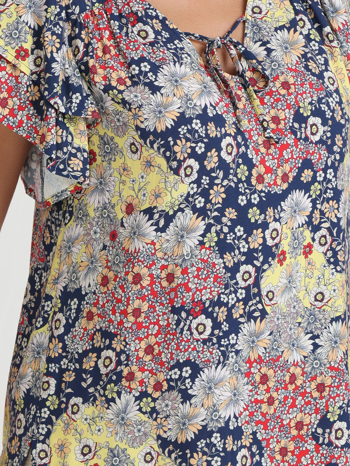 Floral Flutter Sleeve Blouse sold by 89th & Madison product image thumbnail 4