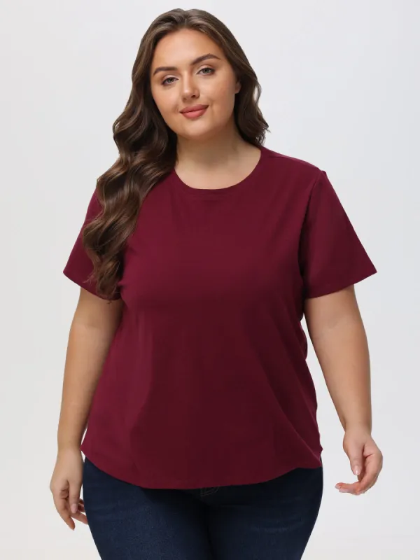 Plus Cotton Slim Fit Tee sold by 89th & Madison