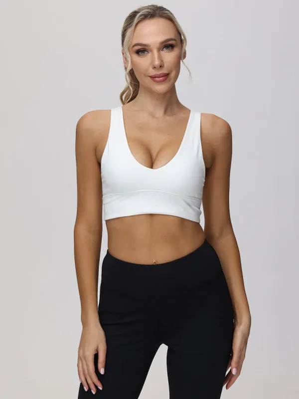 Scoop Yoga Sports Bra sold by 89th & Madison