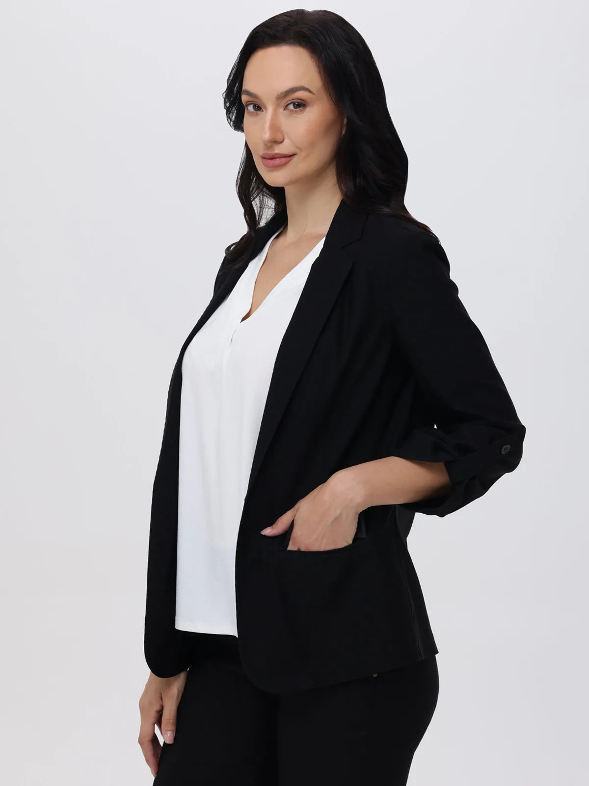 Rolled Sleeve Blazer sold by 89th & Madison product image thumbnail 4