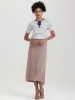 Button Front Maxi Skirt sold by 89th & Madison