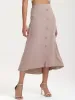 Button Front Maxi Skirt sold by 89th & Madison