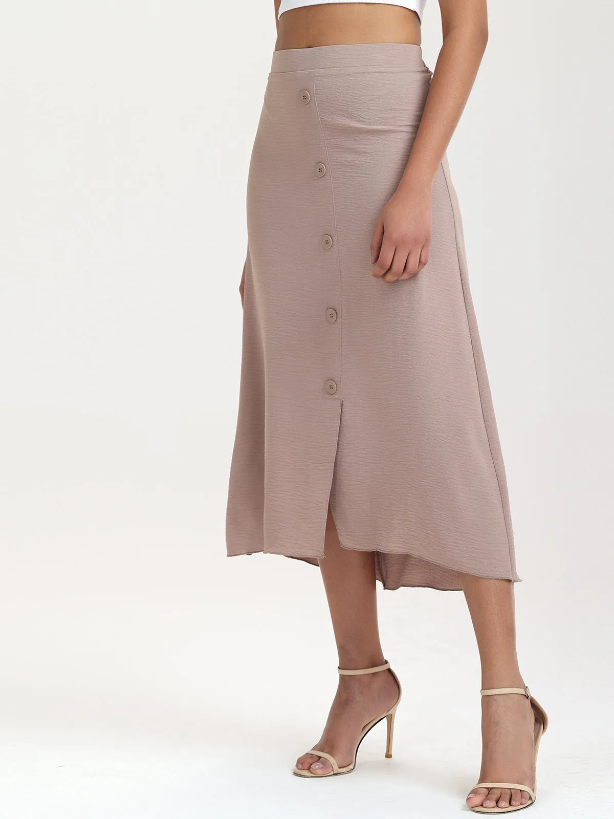 Button Front Maxi Skirt sold by 89th & Madison product image thumbnail 4