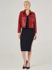 Faux Leather Shacket sold by 89th & Madison