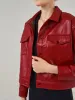 Faux Leather Shacket sold by 89th & Madison