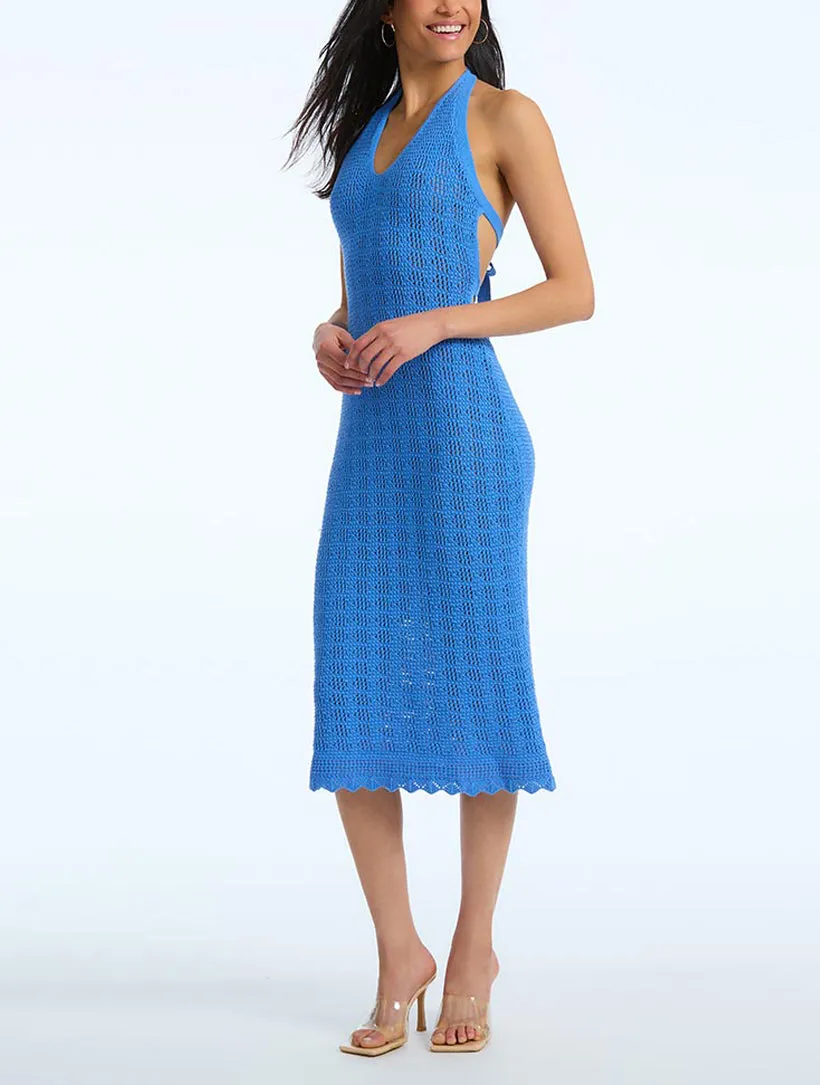 Crochet Halter Maxi Dress sold by 89th & Madison product image thumbnail 5