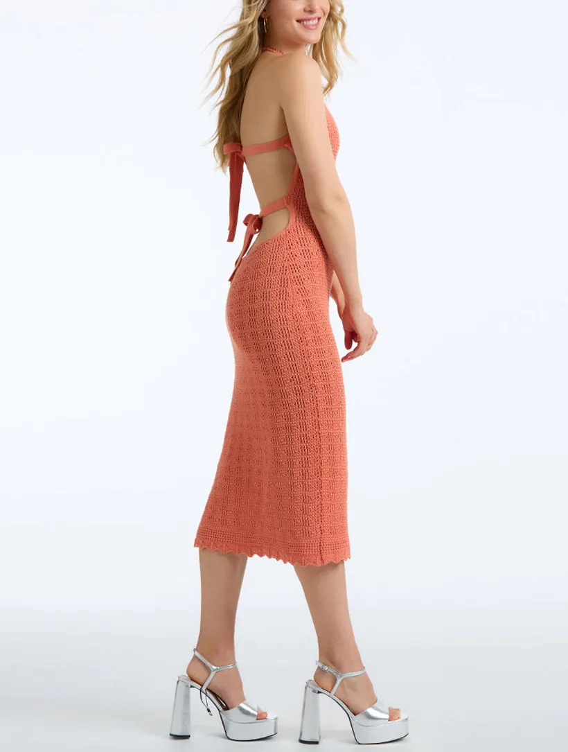 Crochet Halter Maxi Dress sold by 89th & Madison product image thumbnail 2