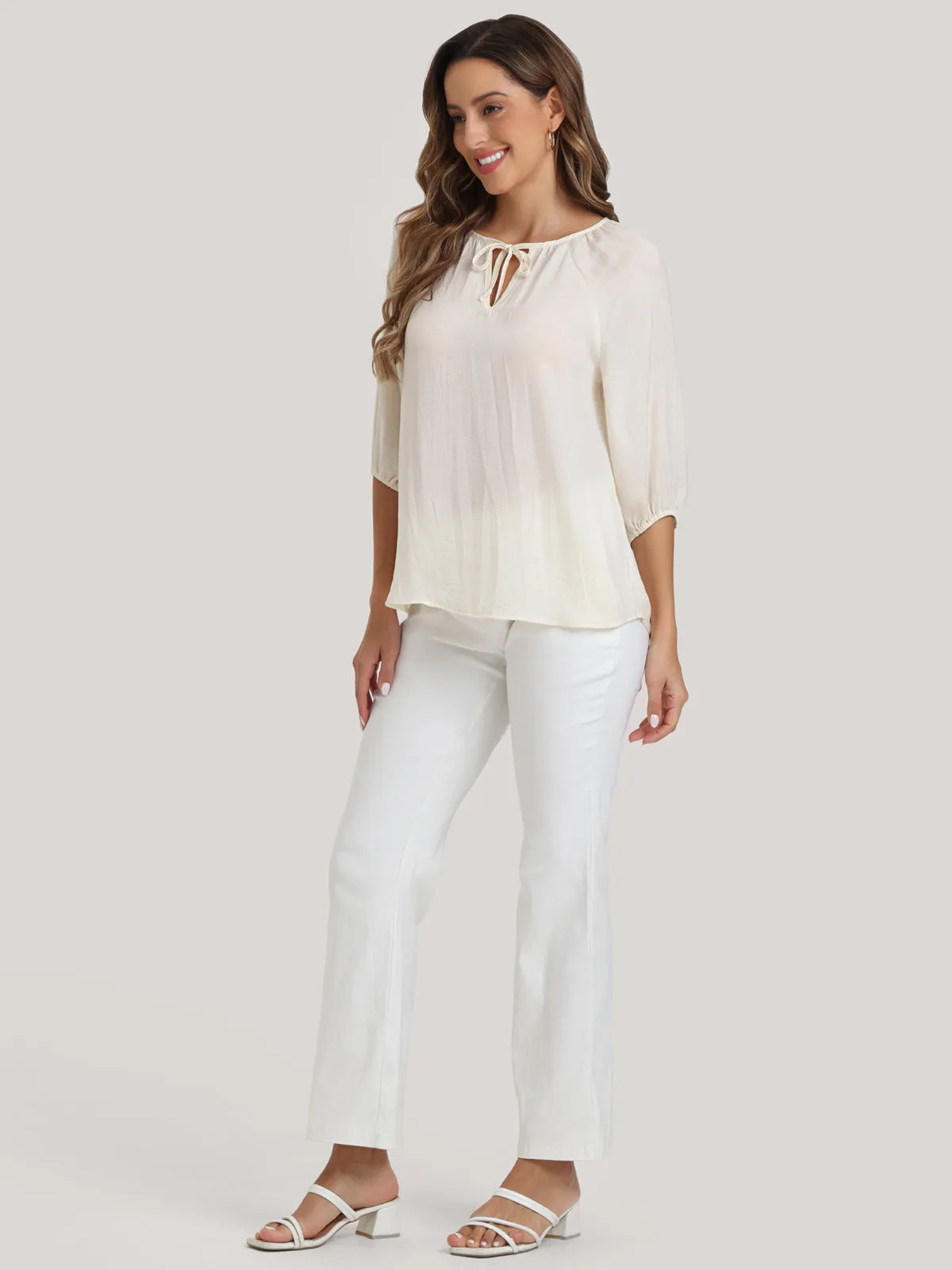 Tie Neck Blouse sold by 89th & Madison product image thumbnail 5