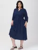 Plus 3/4 Sleeve Popover Dress sold by 89th & Madison