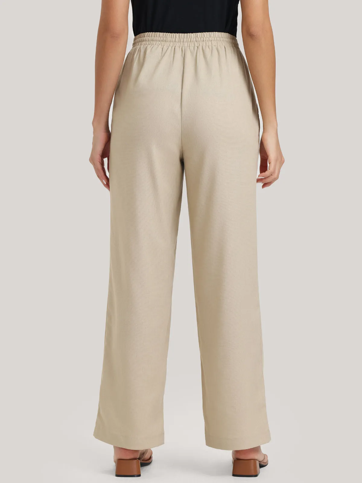 Linen-Blend Wide Leg Pants sold by 89th & Madison product image thumbnail 3