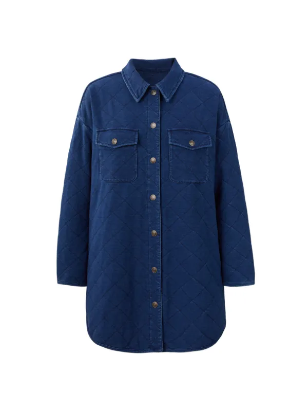 Quilted Knit Shacket sold by 89th & Madison