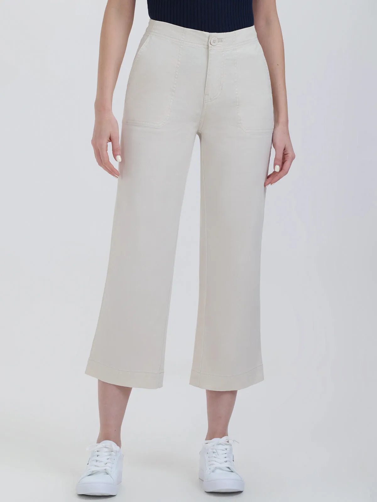 Cropped Twill Wide Leg Pants sold by 89th & Madison product image thumbnail 2