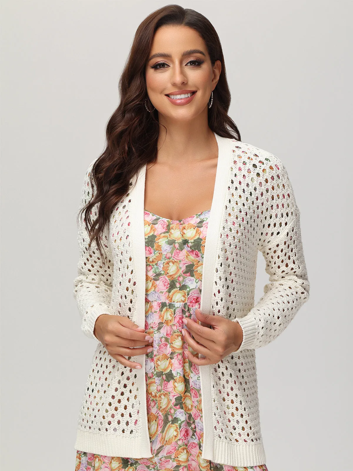 Long Sleeve Mesh Cardigan sold by 89th & Madison product image thumbnail 5