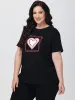 Plus Heart Graphic Tee sold by 89th & Madison