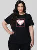 Plus Heart Graphic Tee sold by 89th & Madison