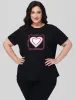 Plus Heart Graphic Tee sold by 89th & Madison