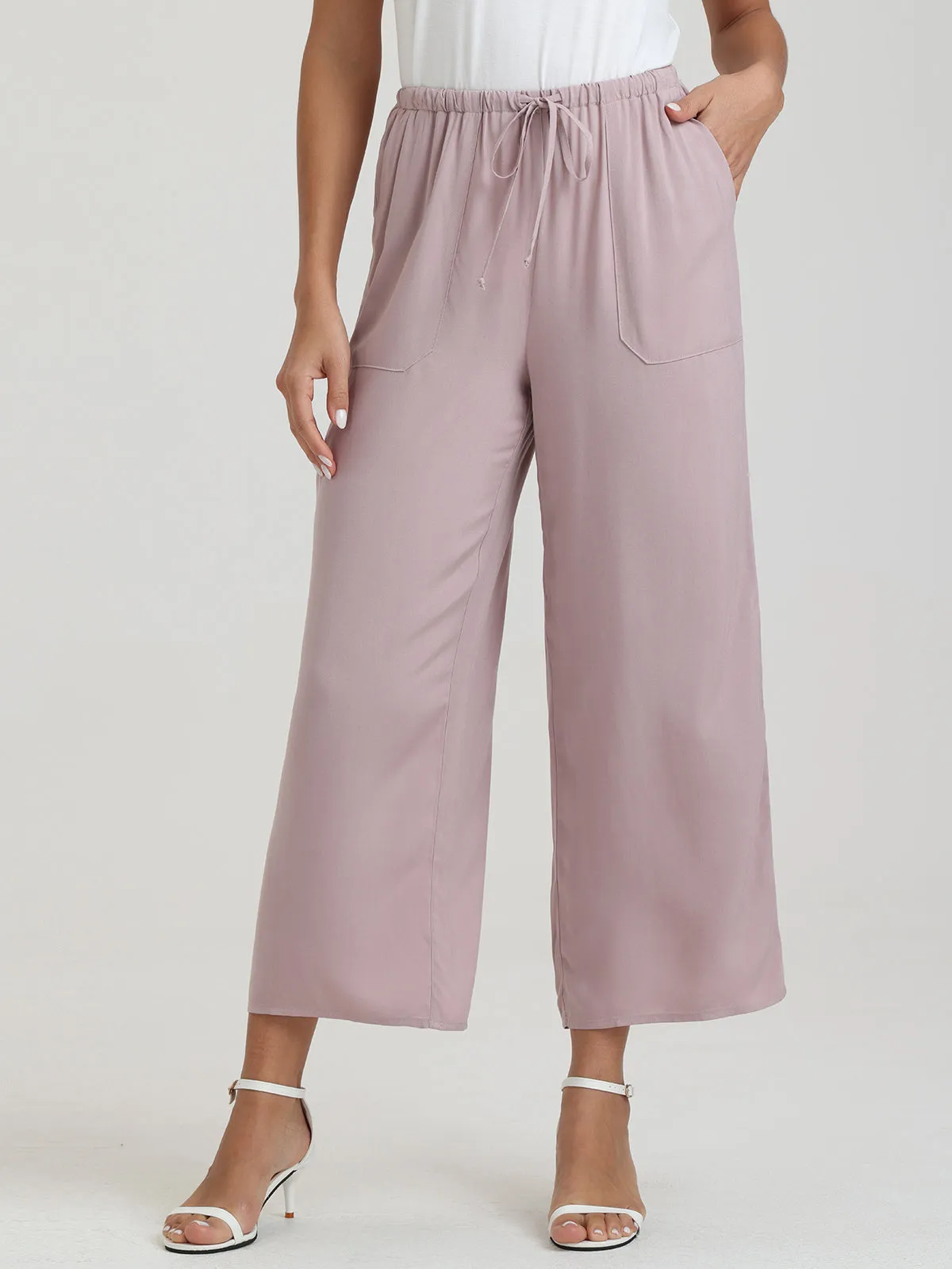 Drawstring Wide Leg Pants sold by 89th & Madison product image thumbnail 3