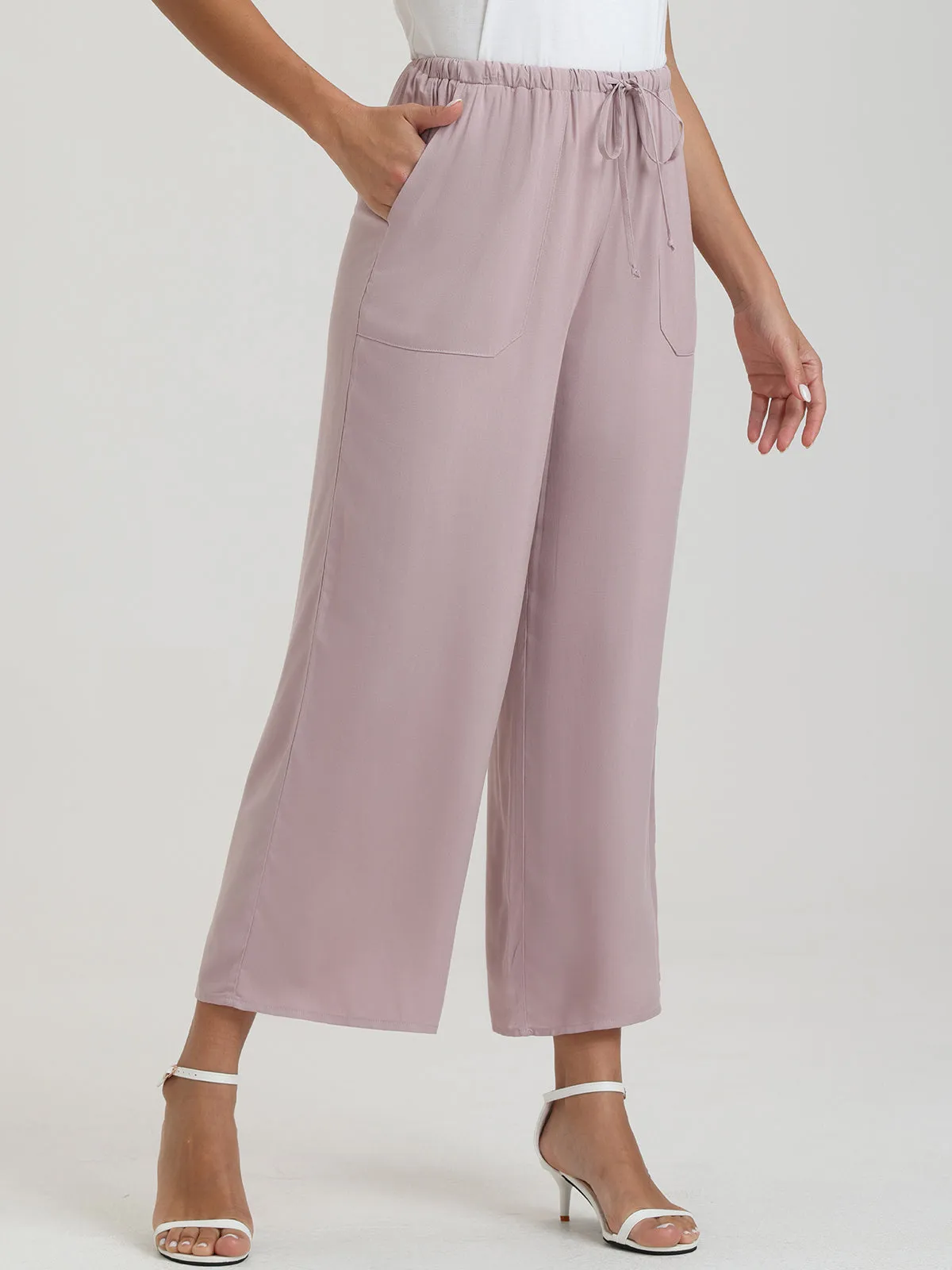 Drawstring Wide Leg Pants sold by 89th & Madison product image thumbnail 5