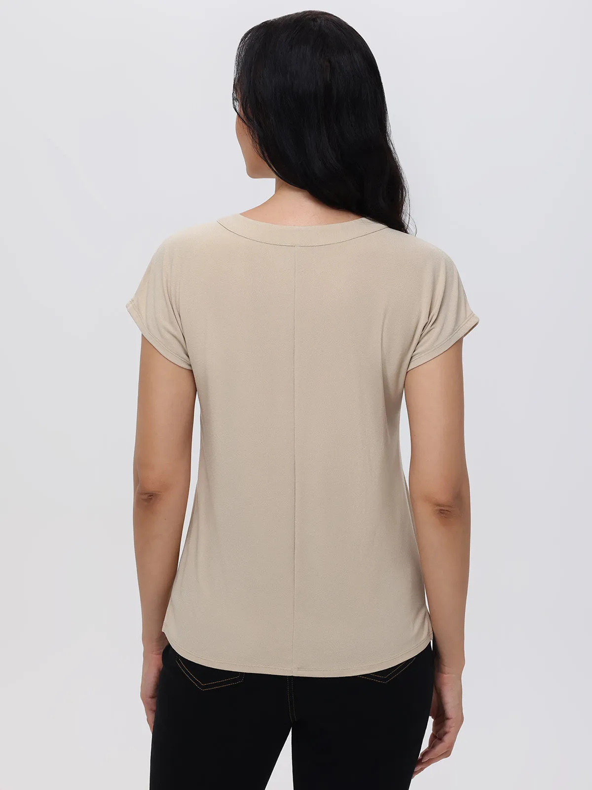 Lace Up Dolman Cool Top sold by 89th & Madison product image thumbnail 2