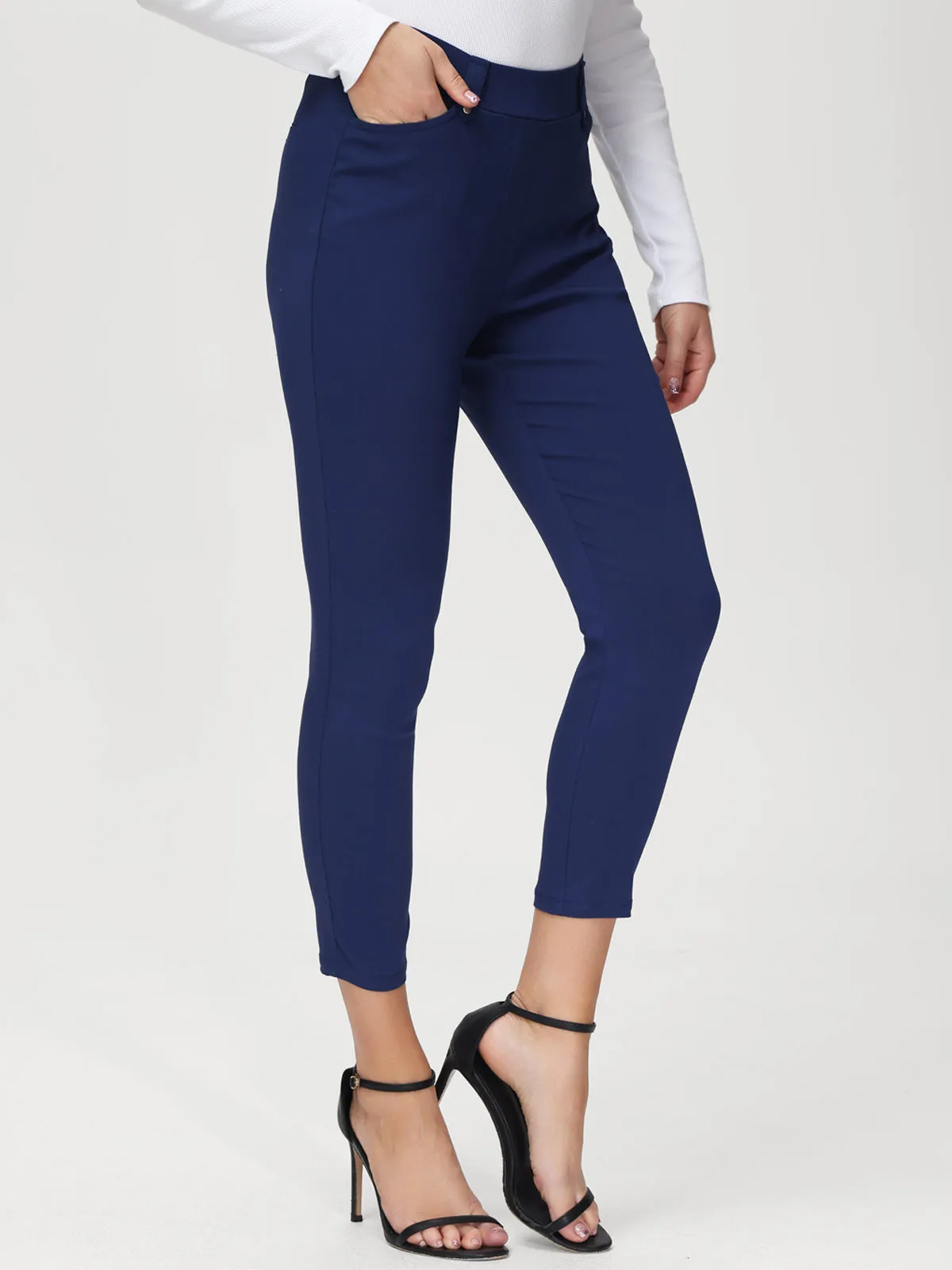 Petite High Waist Textured Dress Pants sold by 89th & Madison product image thumbnail 4