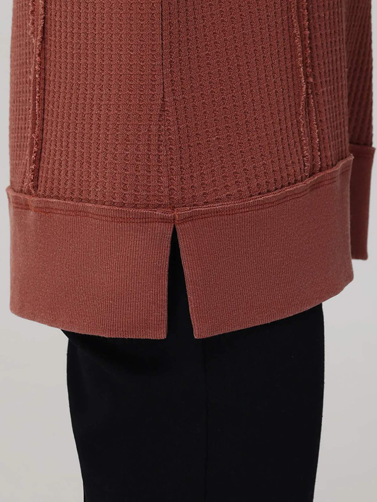 Waffle Long Sleeve Pullover sold by 89th & Madison product image thumbnail 4