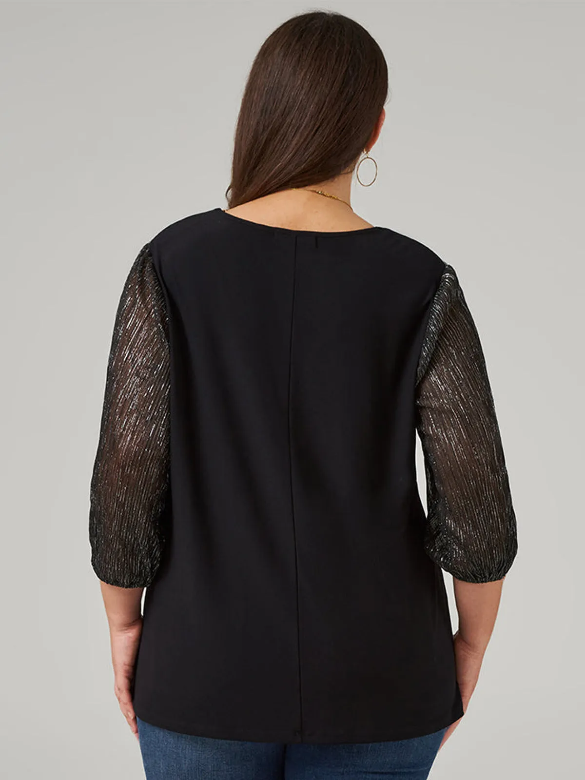 Plus Sweetheart Neck Ruched Cool Top sold by 89th & Madison product image thumbnail 2