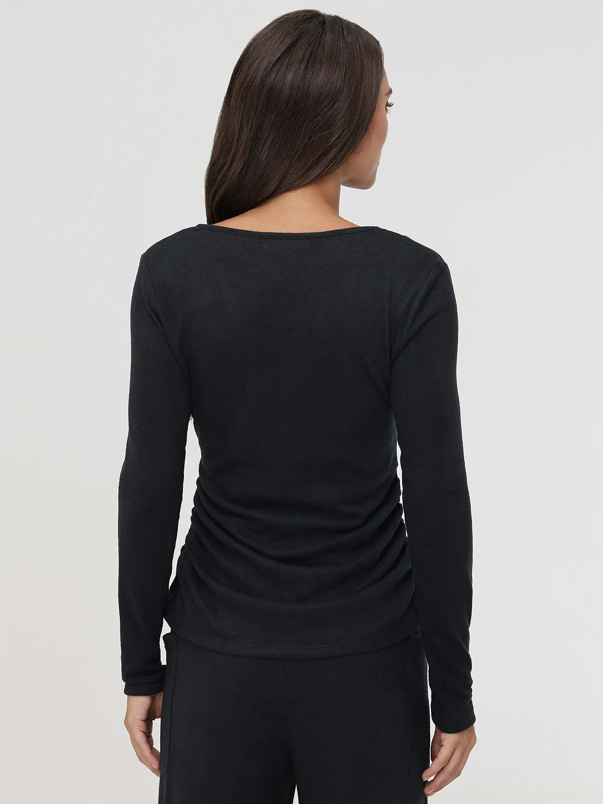 V-Neck Ruched Wrap Top sold by 89th & Madison product image thumbnail 2