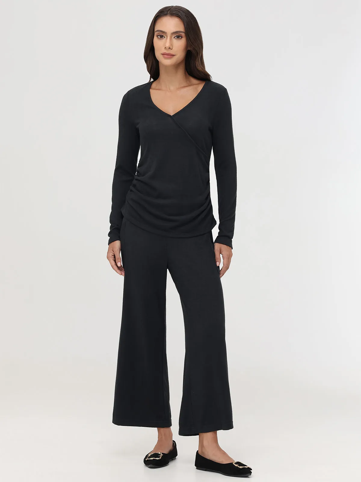 Wide Leg Knit Pants sold by 89th & Madison