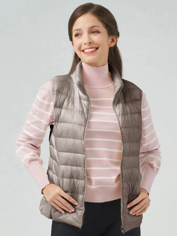 Lightweight Short Down Vest sold by 89th & Madison