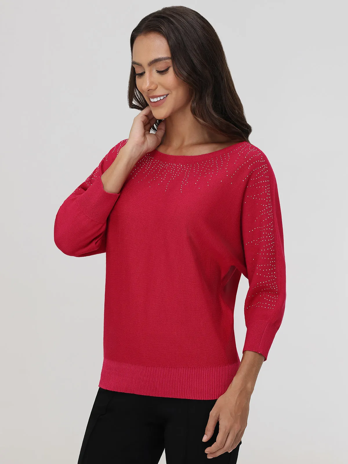 Embellished Dolman Pullover sold by 89th & Madison product image thumbnail 3