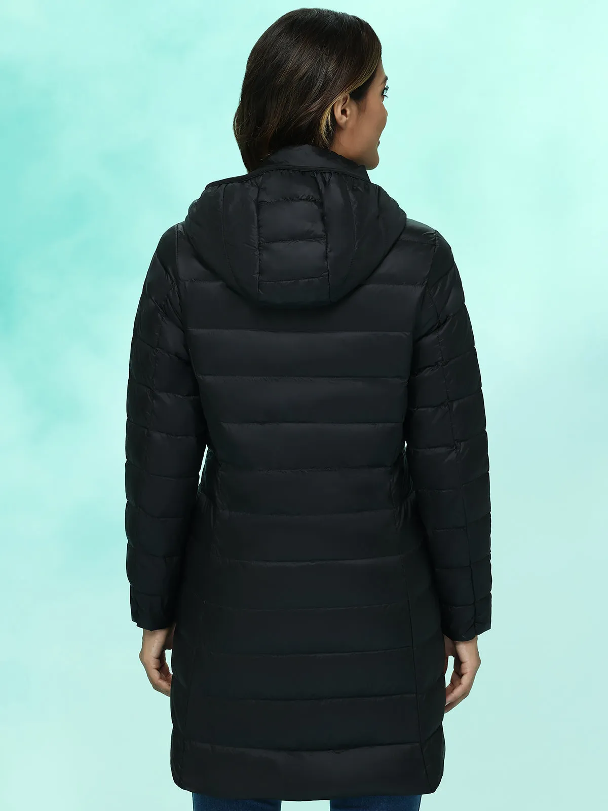Lightweight Hooded Long Puffer Jacket sold by 89th & Madison product image thumbnail 2