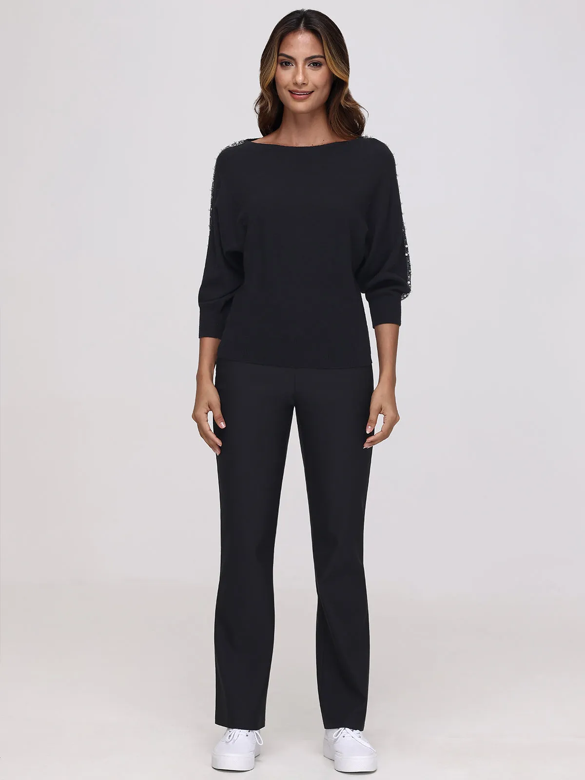 Embellished Sleeve Detail Pullover sold by 89th & Madison product image thumbnail 5