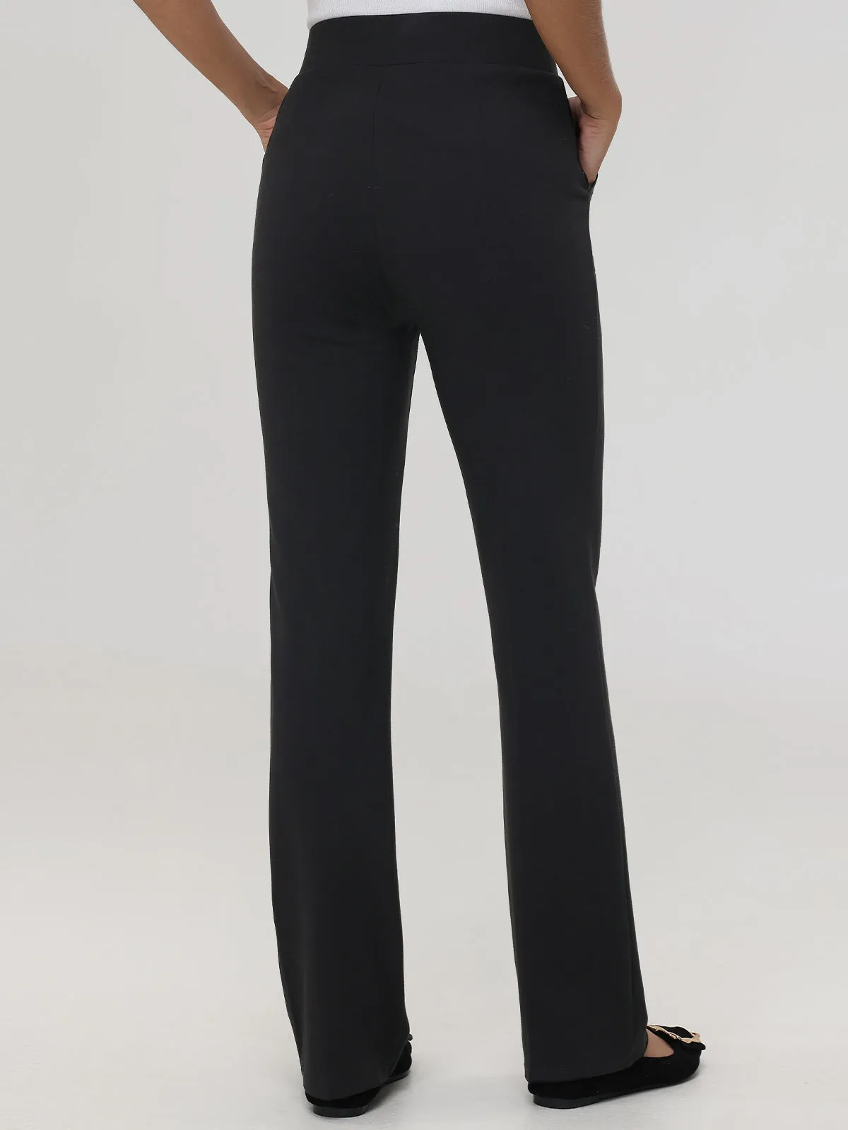 Ponte Bootcut Little Black Pants sold by 89th & Madison product image thumbnail 3