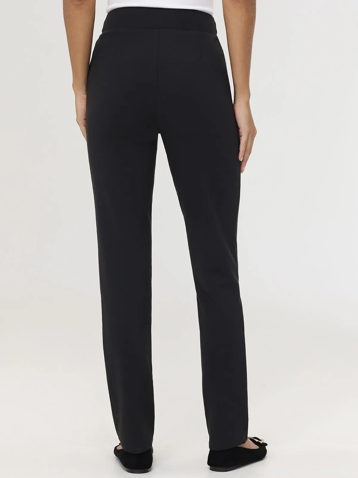 Ponte Pintuck Skinny Leg Little Black Pants sold by 89th & Madison product image thumbnail 3