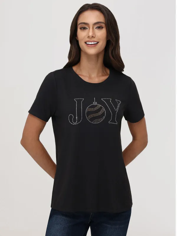 Joy Rhinestone Graphic Tee sold by 89th & Madison