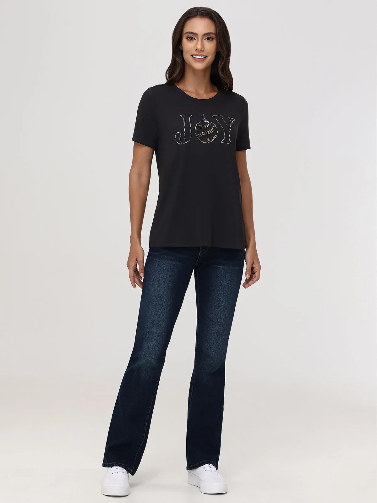 Joy Rhinestone Graphic Tee sold by 89th & Madison product image thumbnail 5