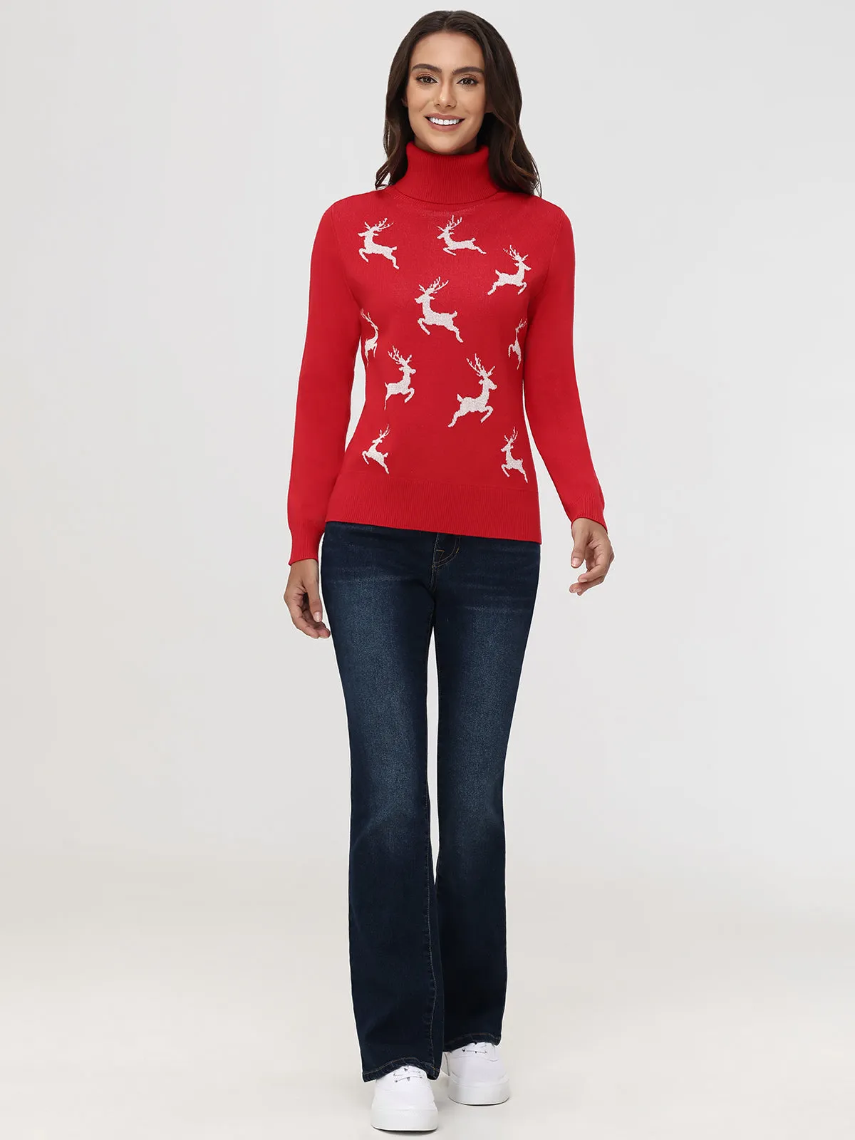 Reindeer Turtleneck Sweater sold by 89th & Madison product image thumbnail 5