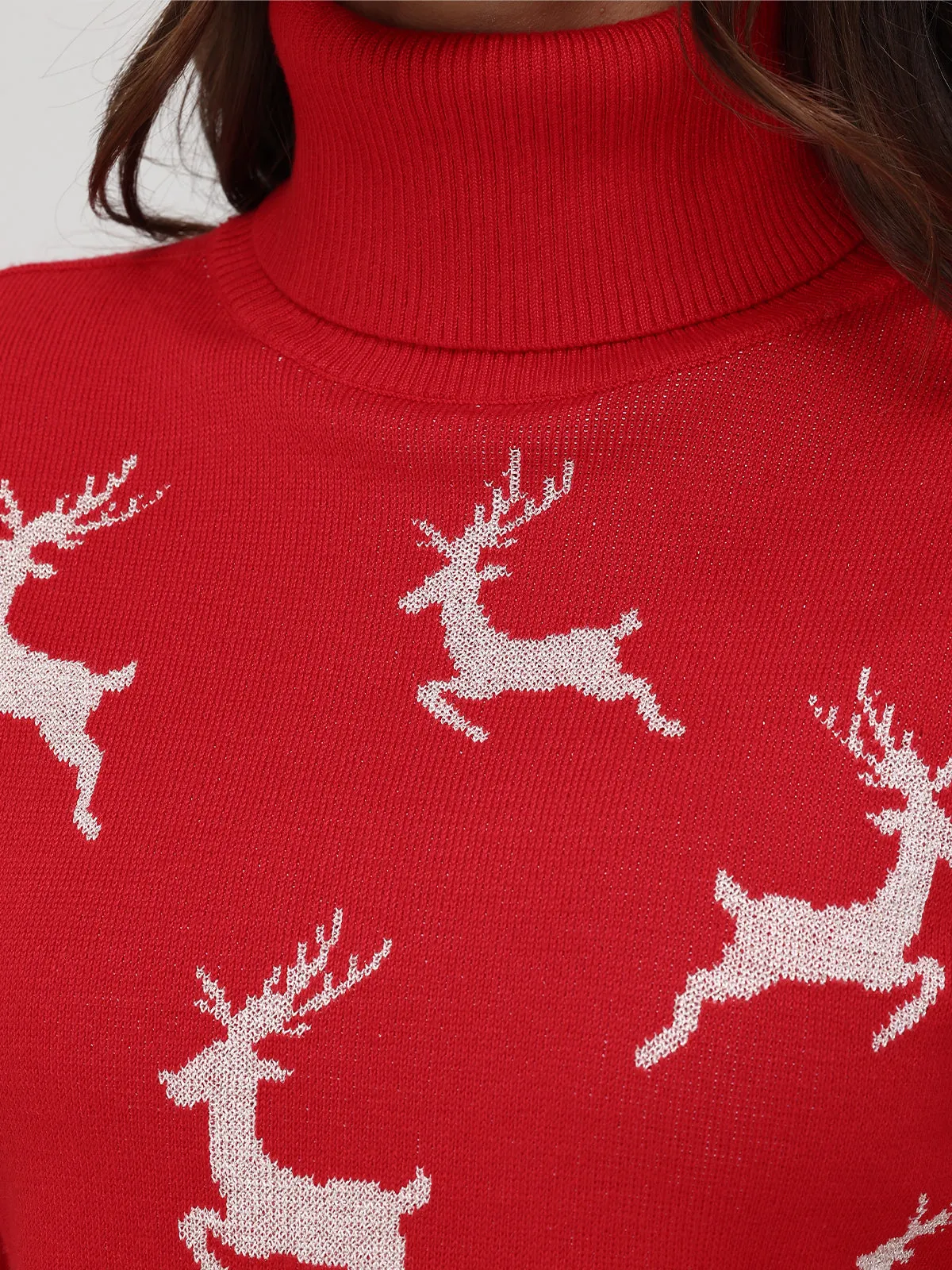 Reindeer Turtleneck Sweater sold by 89th & Madison product image thumbnail 4