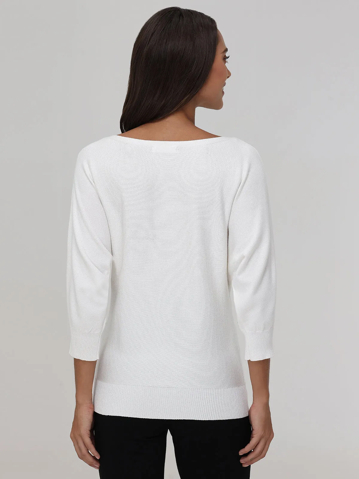 Rhinestone Boatneck Sweater sold by 89th & Madison product image thumbnail 2