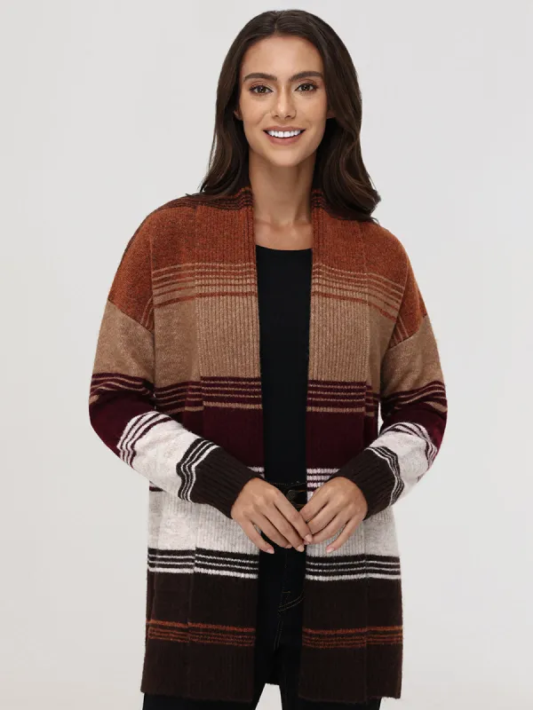 Stripe Shawl Collar Cardigan sold by 89th & Madison