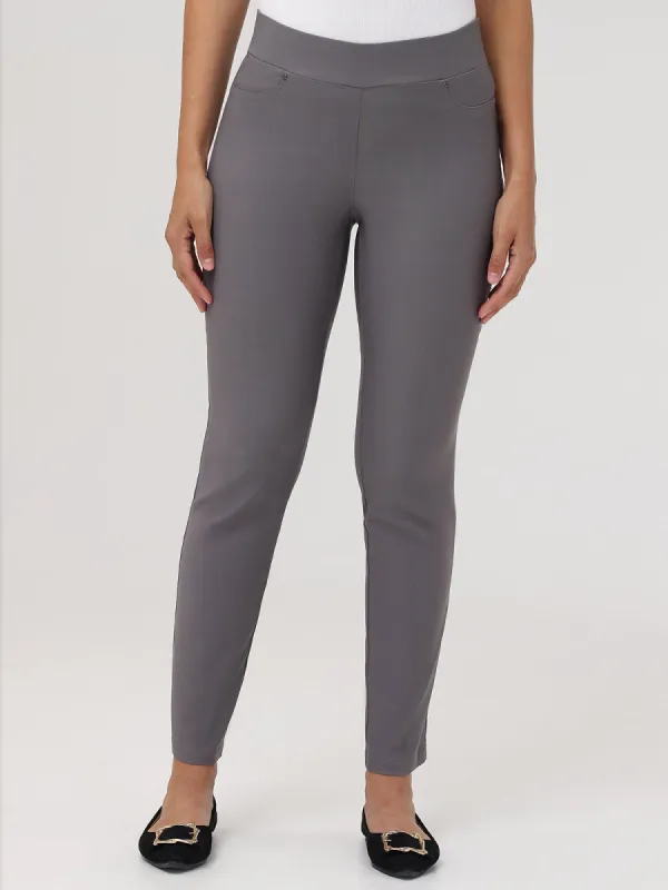 Millennium Stretch Faux Pocket Little Black Pants sold by 89th & Madison