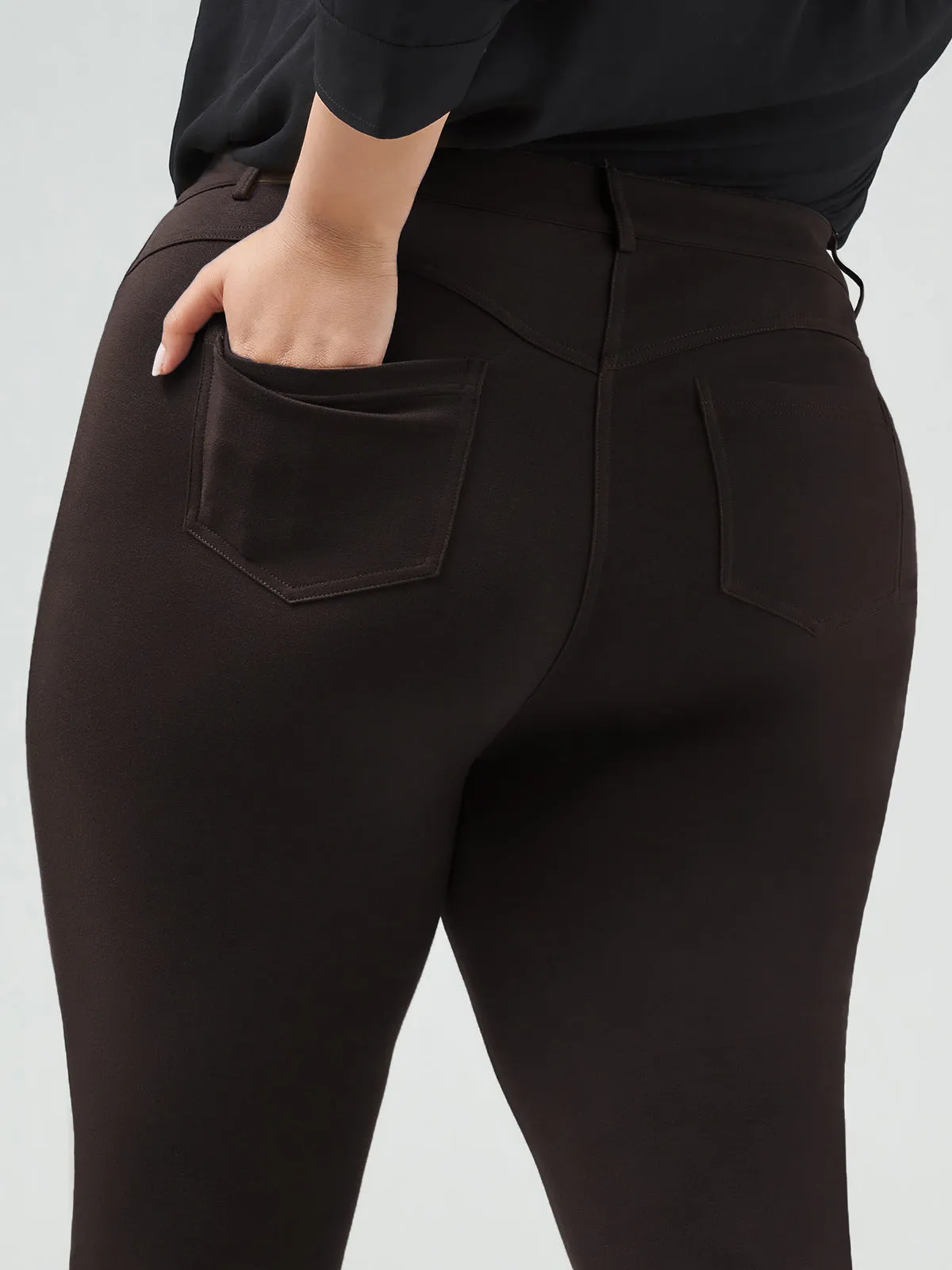 Plus Five Pocket Ponte Skinny Pants sold by 89th & Madison product image thumbnail 4