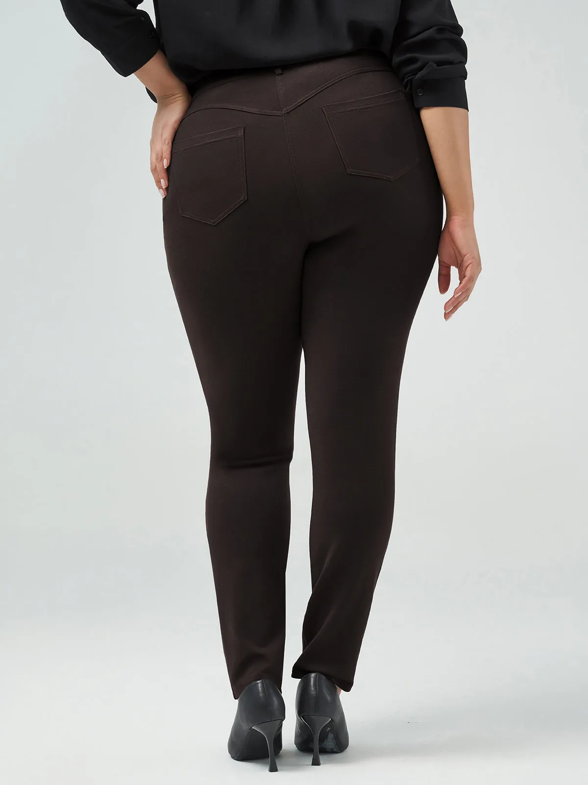 Plus Five Pocket Ponte Skinny Pants sold by 89th & Madison product image thumbnail 2