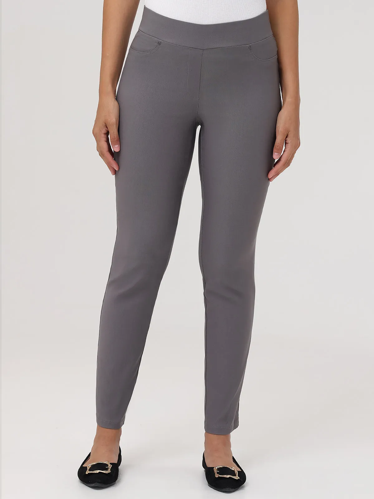 Millennium Stretch Faux Pocket Pants sold by 89th & Madison