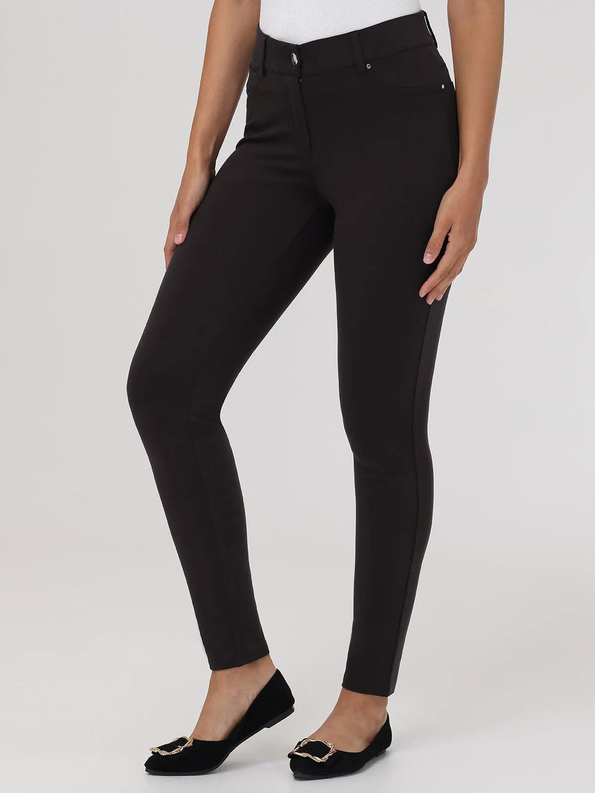 Five Pocket Ponte Skinny Pants sold by 89th & Madison product image thumbnail 4