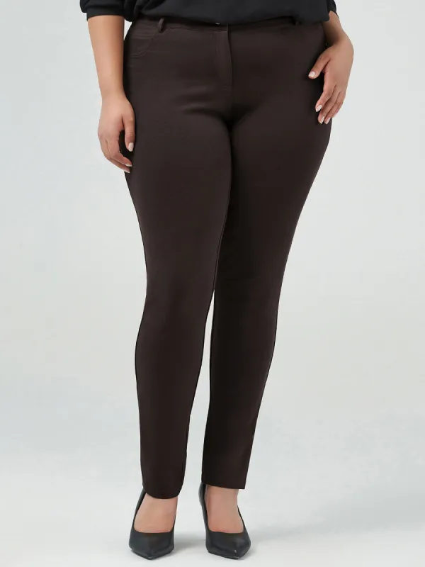 Plus Ponte Skinny Leg Pants sold by 89th & Madison