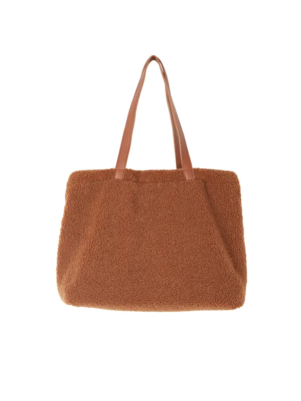 Teddy Sherpa Tote Bag sold by 89th & Madison